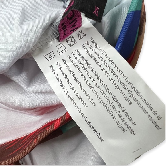 NEW Avid Love Tropical Floral High Waist Tummy Control Bikini Bottoms Size XL - Picture 6 of 8